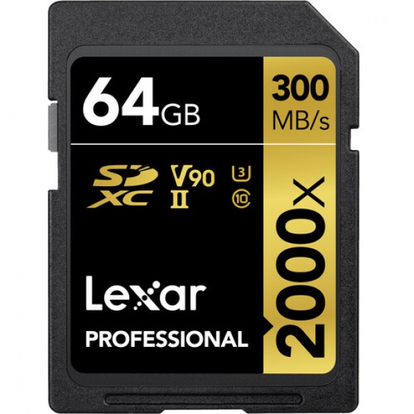Lexar SDXC Professional UHS-II 2000x 64G